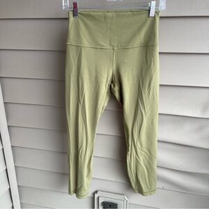 Lululemon Align Pant 23” Cropped Leggings Women’s Size 8 Bronze Green Athleisure